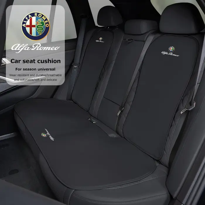 Housse de siège en soie glacée pour Alfa Romeo 147 156 159 166 Mito Giulia Stelvio GT Giulietta 4C élégante pour femmes et hommes occasions spéciales design moderne