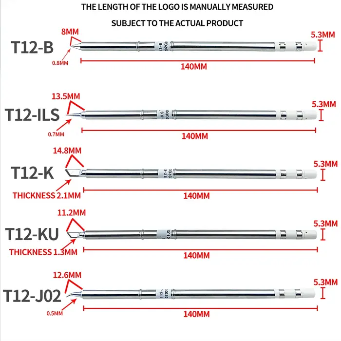 Pointes de fer à souder numériques T12 75W, station de expédide soudage, contrôle de la température 