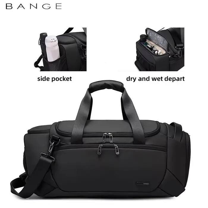 BANGE-Sacs de voyage étanches multifonctions unisexes, bagages de sport personnalisés, valises de sp