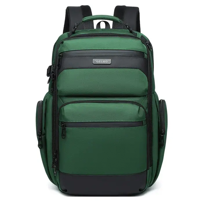 Ozuko – sac à dos étanche multifonctionnel pour hommes, sac à dos pour ordinateur portable 15.617.3 