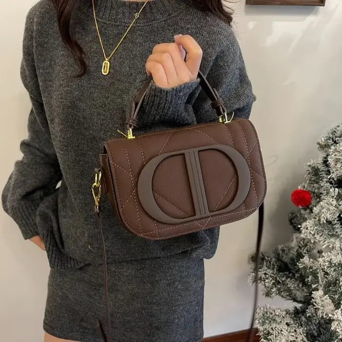 Sac à langer de luxe unique et élégant pour femmes, grande capacité, sac à bandoulière en cuir vinta