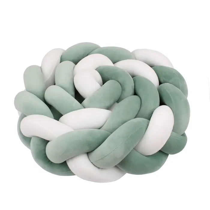 Pare-chocs de lit de bébé diamètre 1m 2m 3m 4m nouveau-né protection oreiller tressé à nœuds coussin berceau pare-chocs anti-collision sécurité chambre bébé