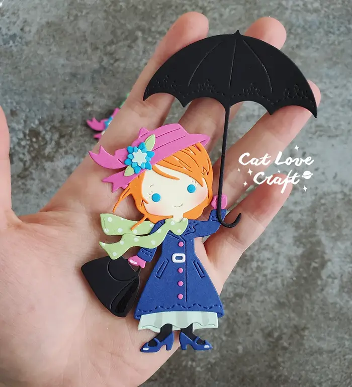 Catlove – matrices de découpe en métal avec personnages de film, moule de Scrapbooking, pochoir, déc