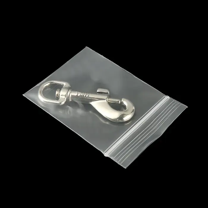 TETP 100 pièces 20 fils Mini sacs en plastique transparents à fermeture éclair petits bijoux accesso