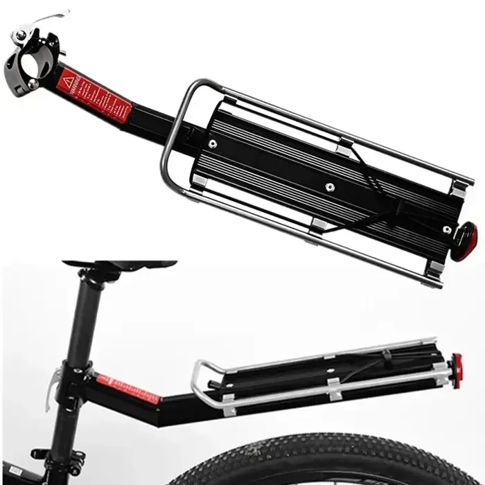 Porte-bagages arriere de velo en alu degagement rapide support de sac cyclisme pour randonnees aventures femmes hommes