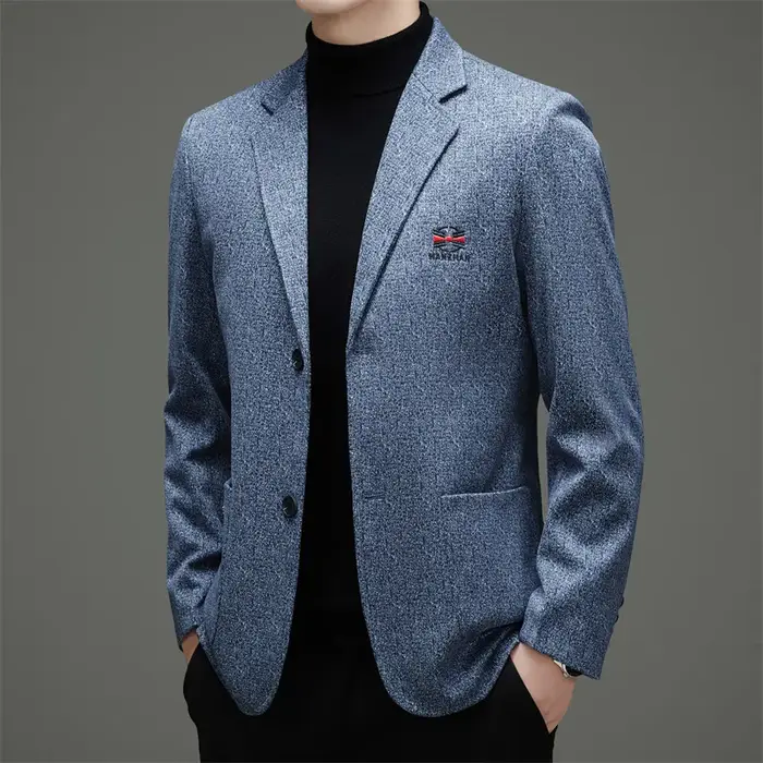 Nouvelle Collection Printemps 2026 – Veste de Costume Décontractée Brodé(e) à Double Boutonnage pour