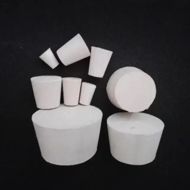 Bouchons coniques en caoutchouc solide, 8mm-62mm, pour tubes à essai de laboratoire, 15 tailles asso