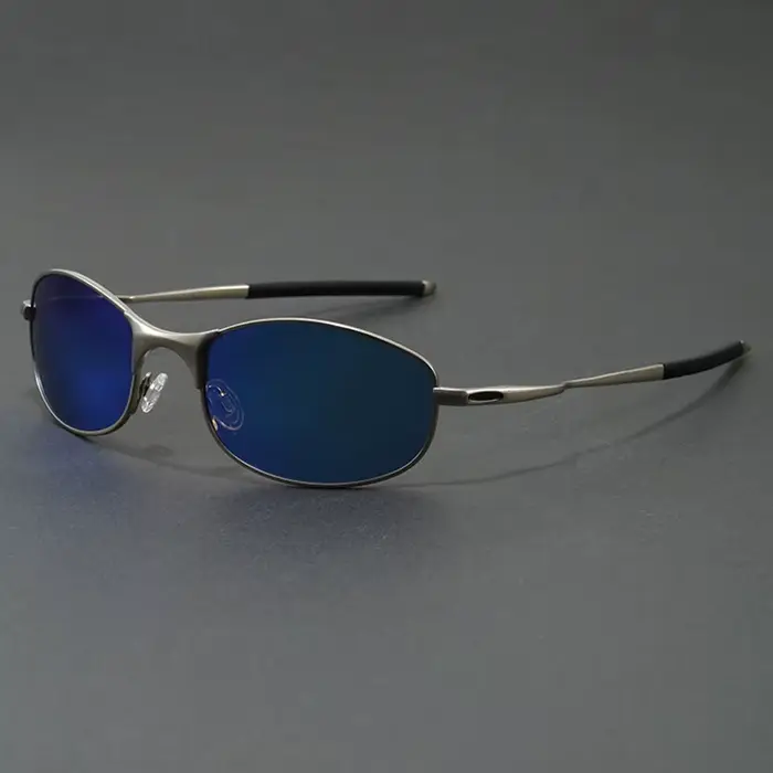 Lunettes de soleil polarisées pour hommes, Protection UV400, monture métallique Ultra légère, pour l