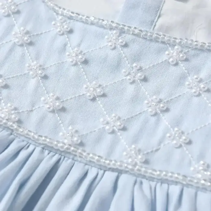 Enfant à volants espagnol bleu robe fête d'anniversaire bébé vêtements 18M-7Y bébé fille princesse c
