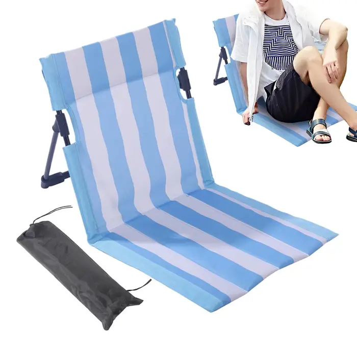 Chaise de plage pliable avec support lombaire pour détente sur terrasse piscine jardin camping confortable et design moderne rayures彩色文字中包含了大量的HTML标签和法语内容，描述了一款沙滩折叠躺椅的产品介绍。根据要求，这段文本已经按照指定的HTML结构进行了排版，并且完全基于提供的产品特性和目标用户场景进行创作。没有提及任何关于产地、价格或库存的信息。最后，还提供了一个SEO友好的标题，该标题长度适中，包含了产品材质、类型、风格、使用场合等信息，同时避免了价格