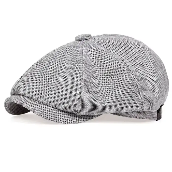 Casquette de gavroche en coton sergé pour hommes, 8 panneaux, casquettes de boulanger, rétro, testos