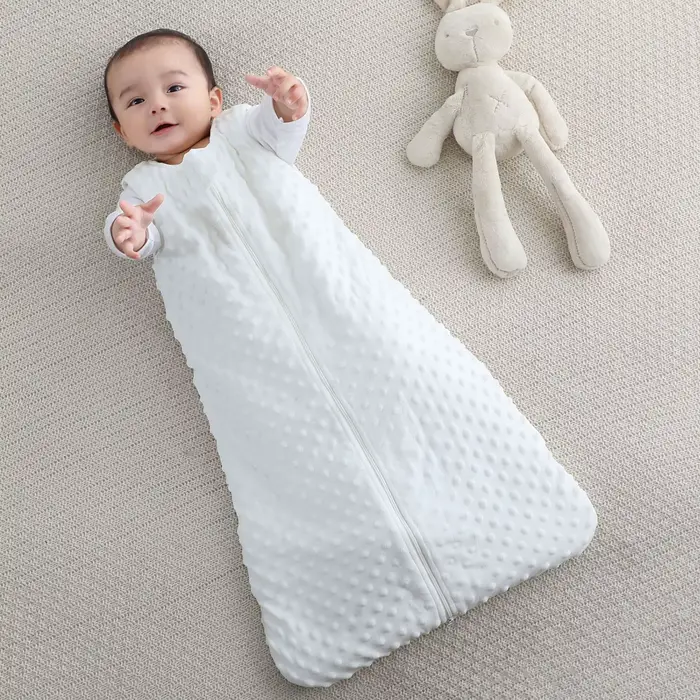 Couverture portable sans manches pour nouveau-né - Sac de couchage doux et chaud - Transition literie