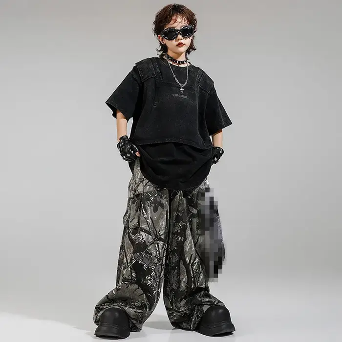 Costume de sport pour enfants, pantalon de danse de rue, Costume pour filles et garçons, tenue d'act