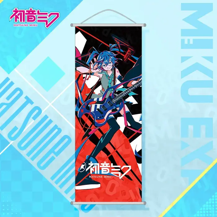Hatsune Miku – décoration murale de chambre, dessin animé Hatsune Miku, peinture suspendue, Long déf