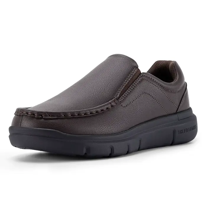 Fitville chaussures décontractées à enfiler pour hommes chaussure en cuir large largeur 2E léger pou