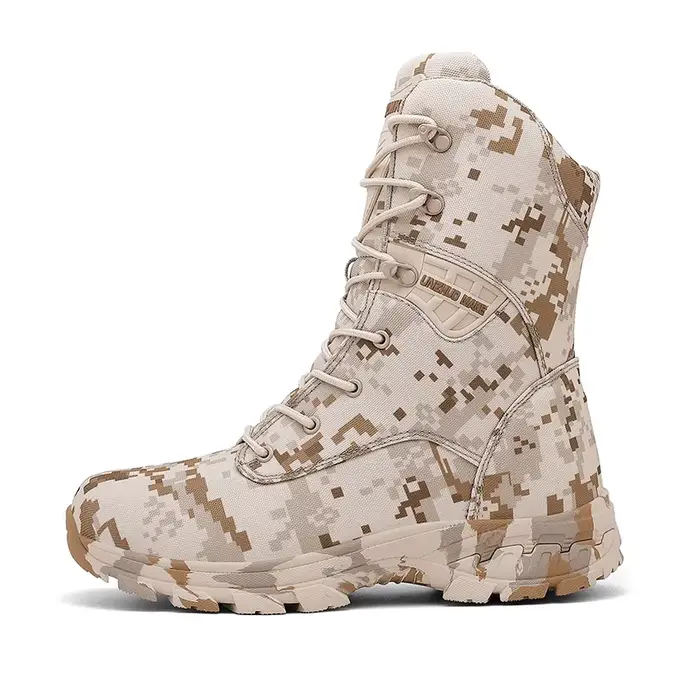 Bottes tactiques de Camouflage pour hommes, chaussures de sécurité imperméables pour l'alpinisme, la