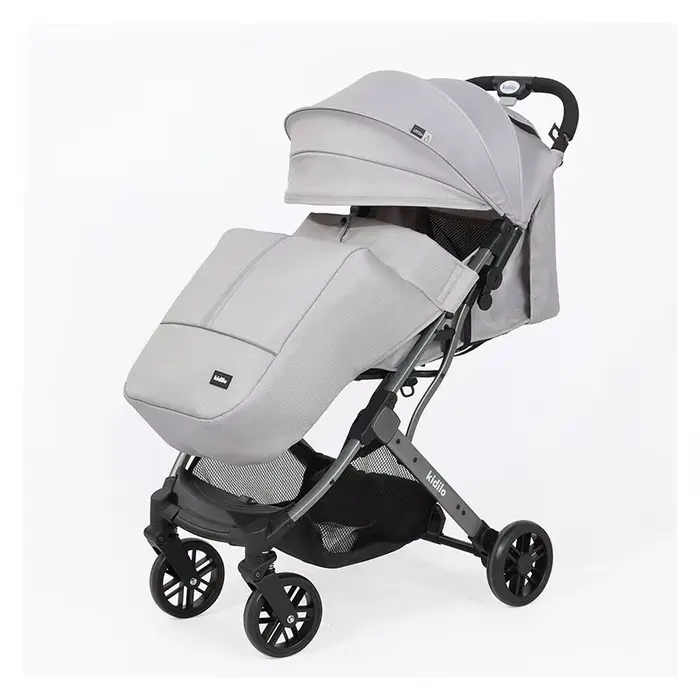 Poussette pour bébé à Absorption des chocs, paysage élevé, portable, pliable, de voyage, assise et a