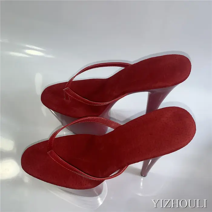 Tongs de Princesse à Talons Aiguilles Sexy de 15 à 20 cm, Chaussures de Boîte de Nuit Personnalisabl