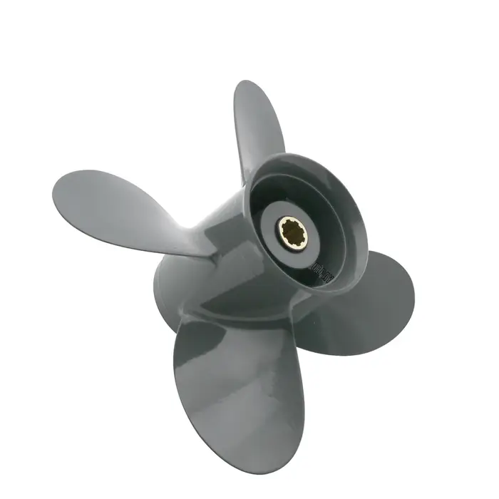 Hélice 4 pales 9 1/4X10 pour hors-bord Honda et Yamaha BF8D BF9.9D BF9.9 BF15A BF15D BF20 8 cannelur