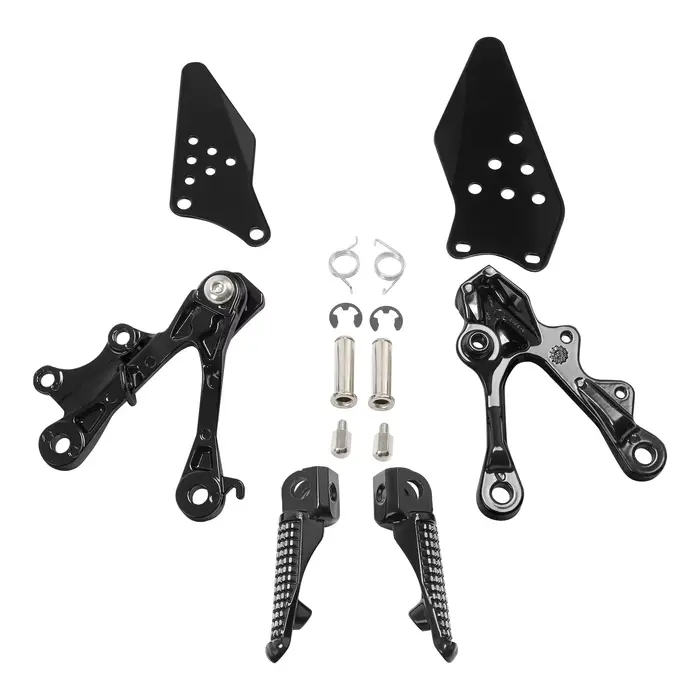 Jeu de supports de repose-pieds avant pour moto KAWASAKI Ninja ZX6R 2009-2018 ZX636 2013 2014 2015 2