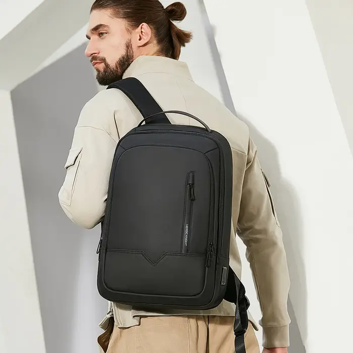 Heroic Knight Slim homme sac à dos pour ordinateur portable sac d'école étanche avec chargement USB 