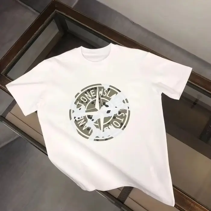 Nouveau T-shirt ample tendance 2026 - Haut décontracté en pur coton Compass - Convient aux hommes et