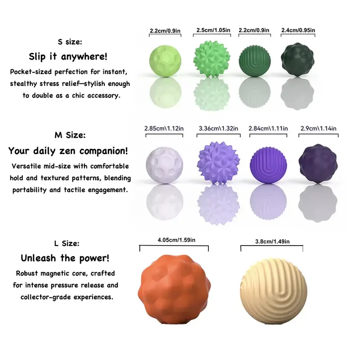 Boules magnétiques Fidget Toy EDC Anti-Stress, jouet Antistress, anxiété, aimant sensoriel, Fidgetin