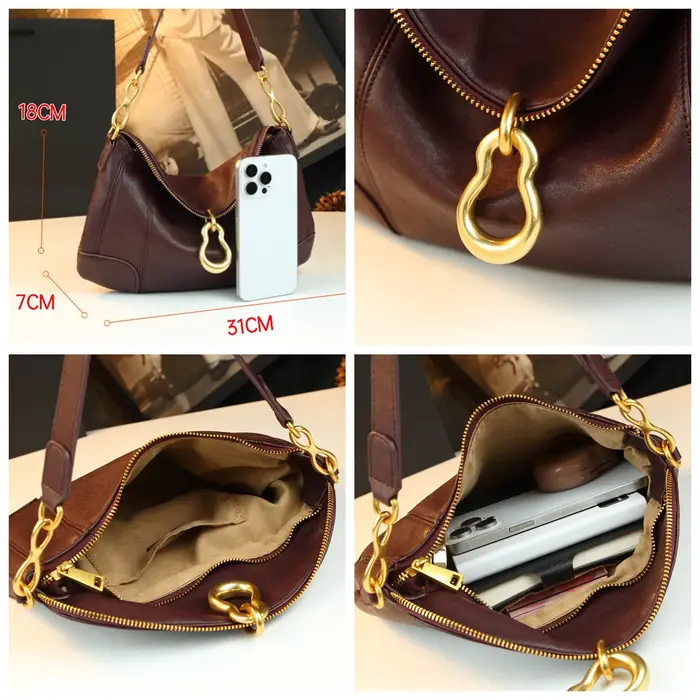 Sac à langer de créateur pour femme, élégant sac à bandoulière, sac fourre-tout de luxe minimaliste,