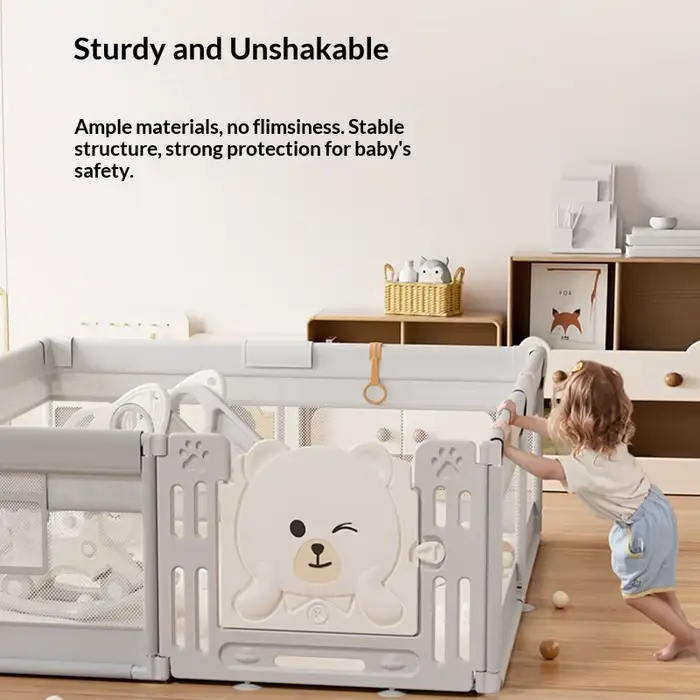 Parc pour bébé portable et pliable, barrière de sécurité intérieure pour tout-petits, clôture de séc