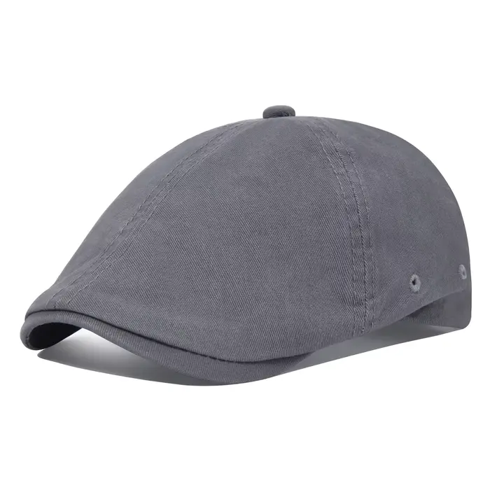 Casquette plate en coton pour homme VOBOOM, style newsboy, cabbie, Gatsby, Ivy, Irish, 6 panneaux, a