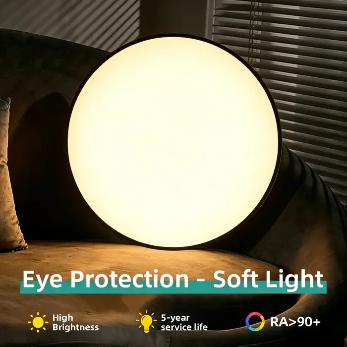 Plafonnier Led rond étanche pour salle de bain
