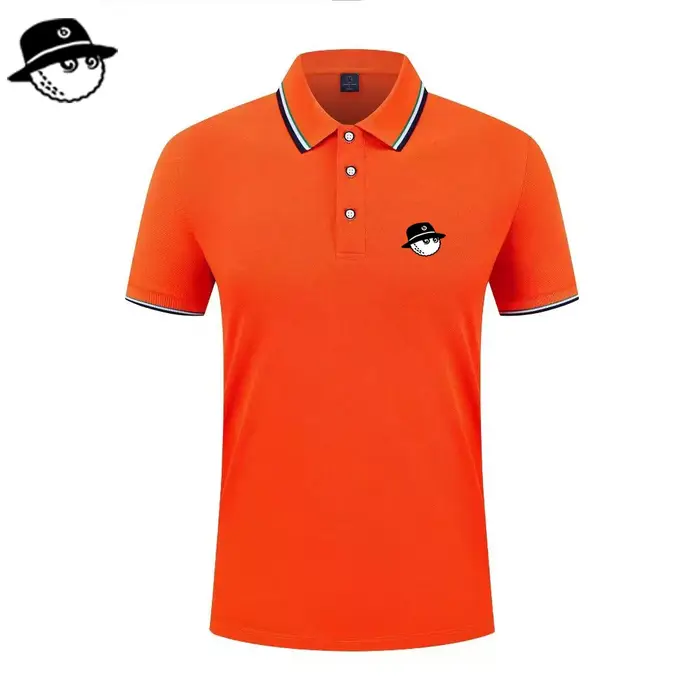 Polo pour homme, mode été, coupe slim, manches courtes, 100% polyester, décoration de poche factice,