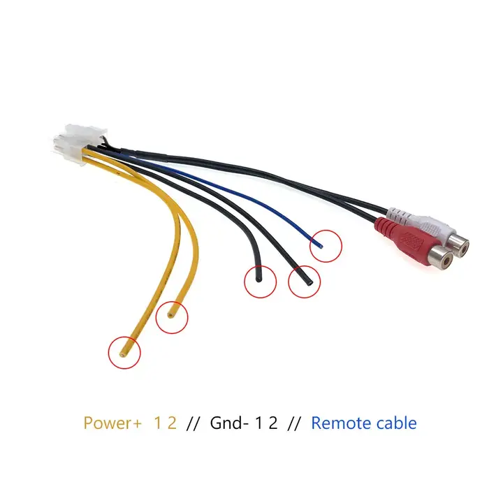 Prise stéréo de RCA de pad-woofer de SFP de puissance d'amplificateur de voiture de 10 broches pour 