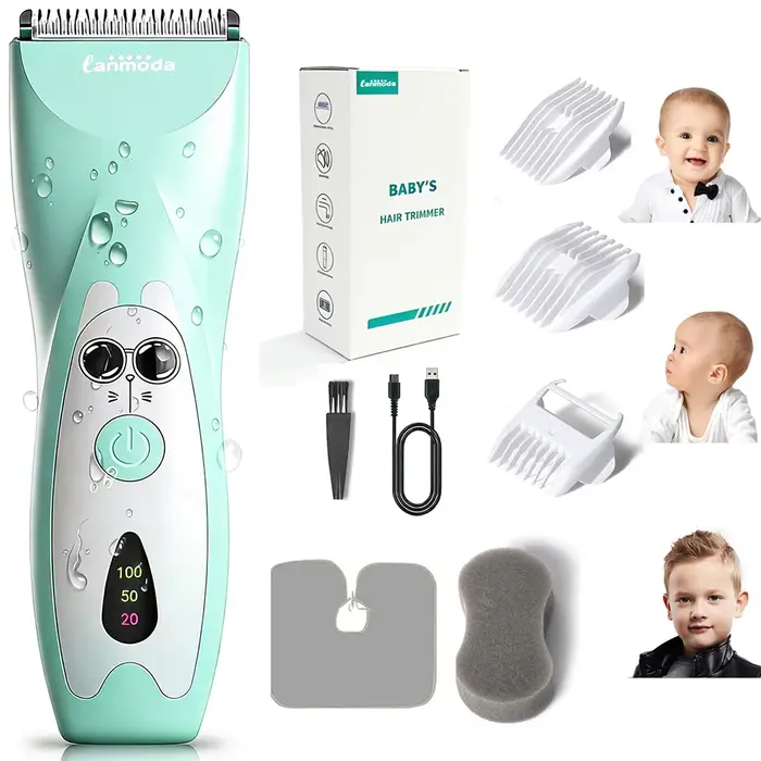 Tondeuse à cheveux pour bébé, silencieuse, électrique, rechargeable, tondeuse pour enfants, rasoir p