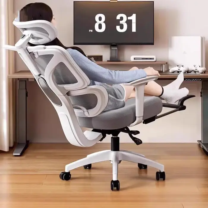 Chaise ergonomique de bureau fauteuil inclinable confortable maille respirante pour personnel et athlétisme occasions spéciales
