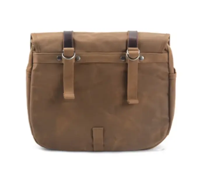 Sac latéral en toile teintée pour moto, sac de moto vintage, sac de vélo extérieur, batik, avertir