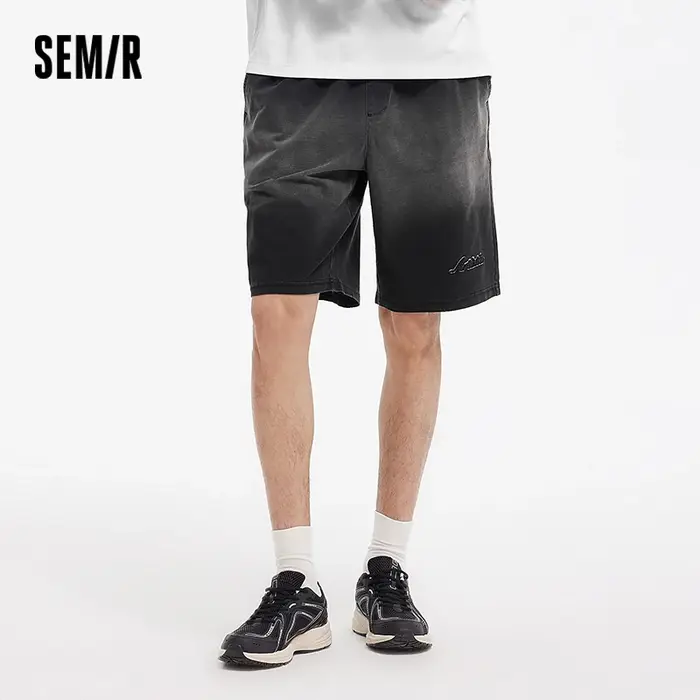 Shorts en jean pour homme Semir 2026, broderie vintage, coupe ample, décontracté, mode, doux, pour t