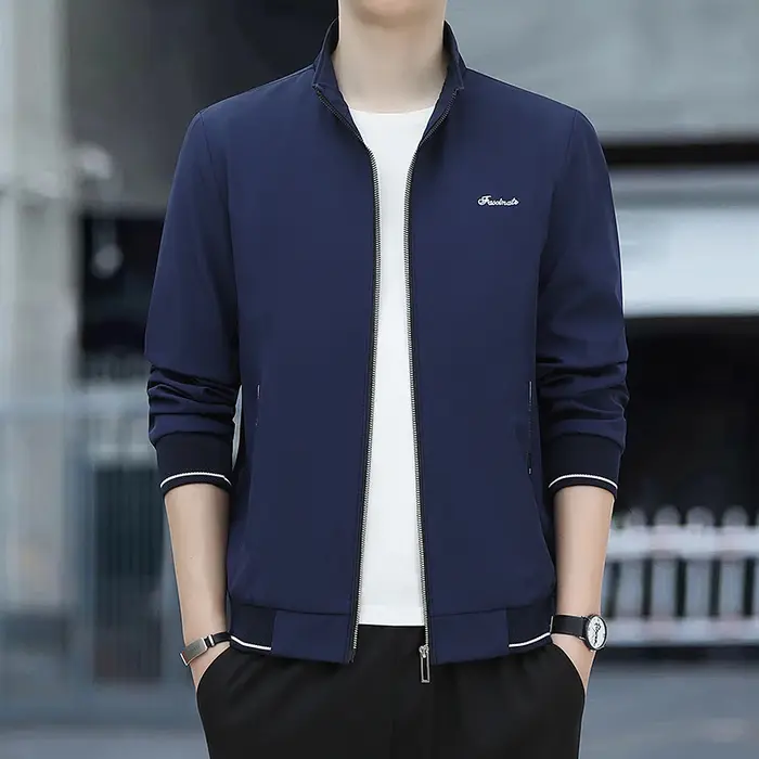 Veste à Revers pour Homme, Combinaison en Tissu, Confortable, Respirant, Absorption de la Sueur, Ver