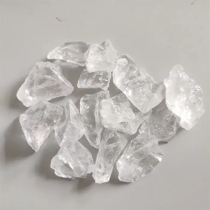 Pierre de Quartz claire naturelle, cristal de roche blanche, pierre de guérison brute et cristaux, d