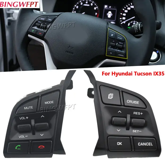 Joli de régulateur de vitesse audio au volant, pour Hyundai 4.3 son 2016-2019 96710D3500 96710-D3500