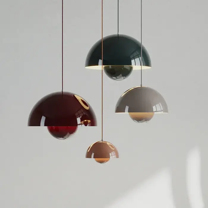23 cm lustre créatif chambre étude Restaurant lampes suspendues lampe décorative multicolore en opti