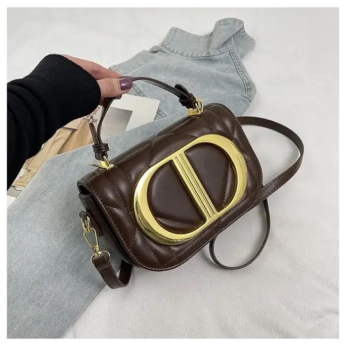 Sac à langer chic : Sac à main en cuir vintage de luxe pour femmes, sac bandoulière minimaliste haut