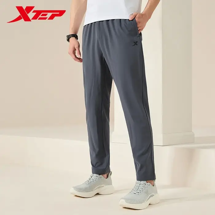 Xtep tissé pantalons de survêtement pour hommes été respirant hommes pantalons de survêtement trajet