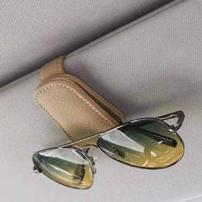 Support de lunettes de soleil pour pare-soleil de voiture, clip de carte de billet, multifonction, p