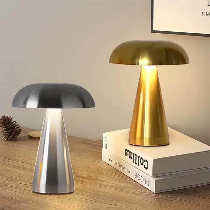 Lampe de Table de Bar rétro lampe de Table champignon LED capteur tactile trois couleurs gradation b