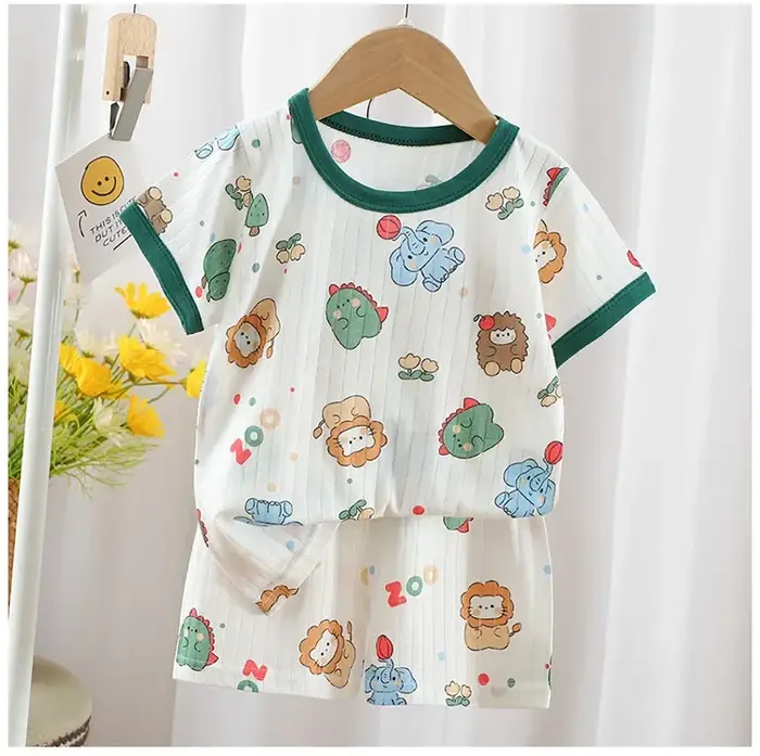 Vêtements d'été pour enfants, ensemble short à manches courtes, t-shirts pour bébés garçons et fille
