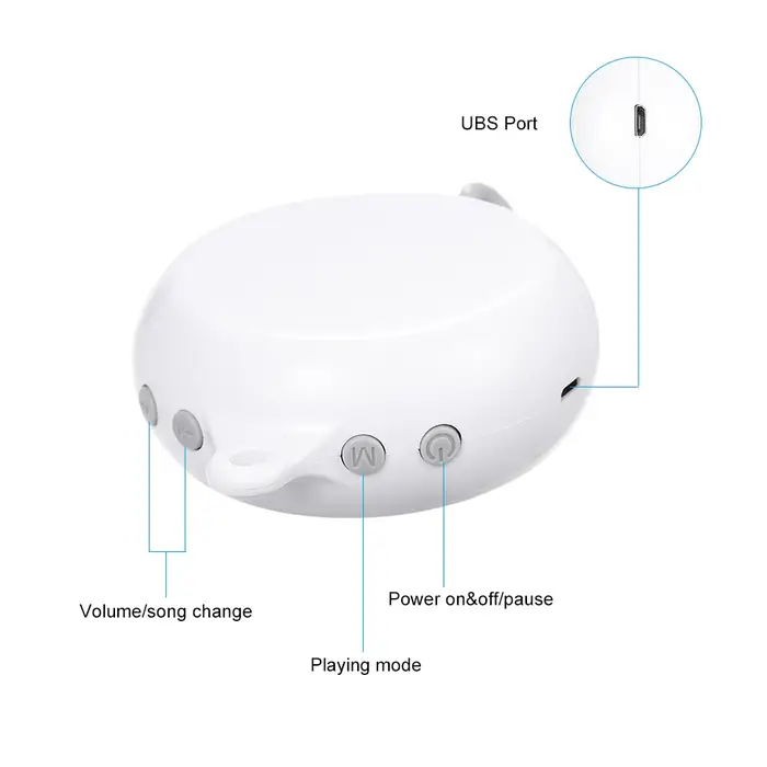 Boîte à musique télécommandée pour enfants 35 chansons USB cloches berceuse jouet musical nuit douces lumières occaions spéciales routine coucher