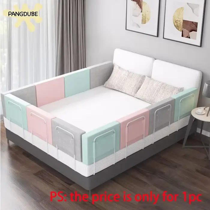Barrière de lit pour bébé en acier inoxydable sécurisée pour enfants développement moteur autonomie chambre d'enfant sécurité enfant protection lit occaions spéciales naissance anniversaire