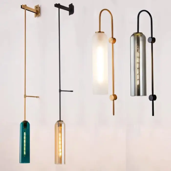 Applique Murale LED en Verre au Design Nordique Moderne, Luminaire Décoratif d'Nik, Idéal pour une C