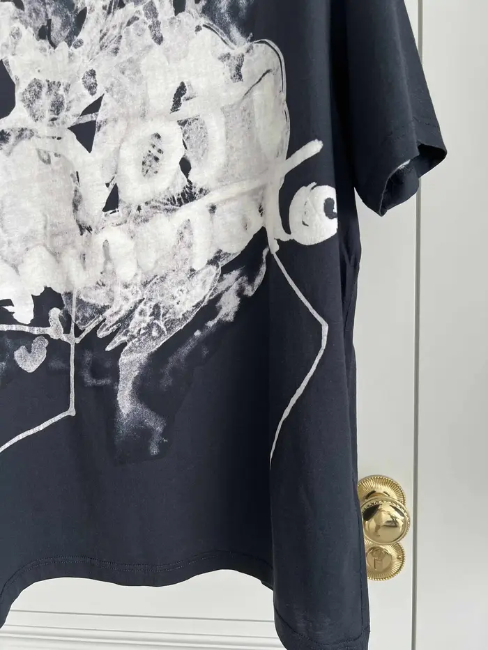 Pull tricoté en pur coton, design original de TOP-YAMAMOTO, imprimé teint par nouage, sur le thème s